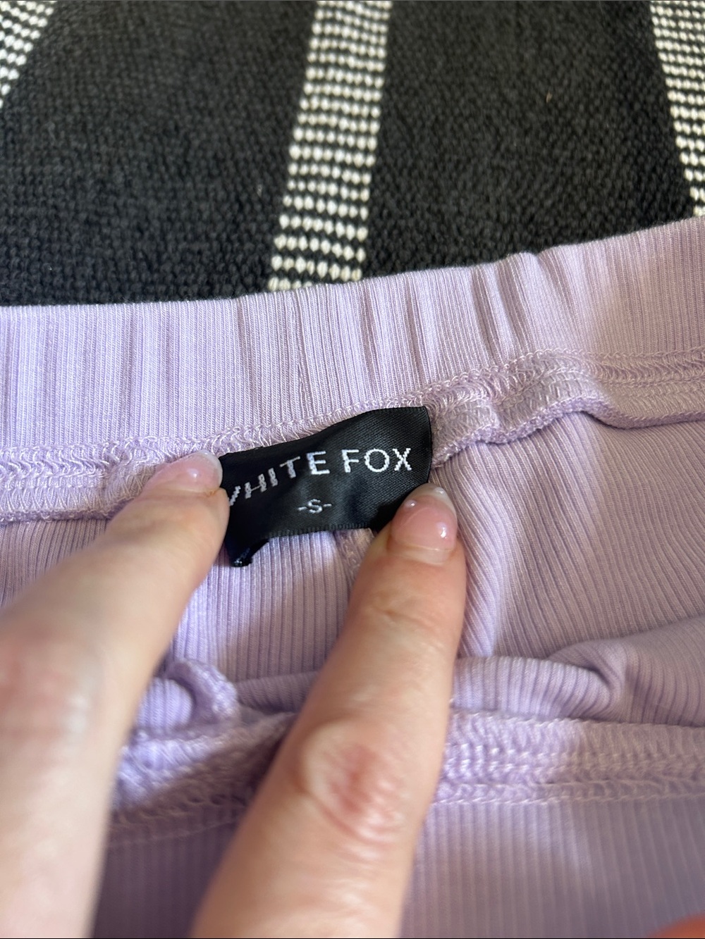 White Fox Lilac Bike Shorts - Picture 4 of 4